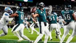 Eagles Edge Out Lions 16-9 Amid Offensive Struggles