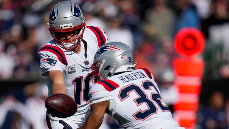 TreVeyon Henderson’s Rushing Yards: Patriots vs. Giants