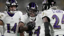 Ravens Down Green Bay 41-24; Steelers Await for NFC North Title