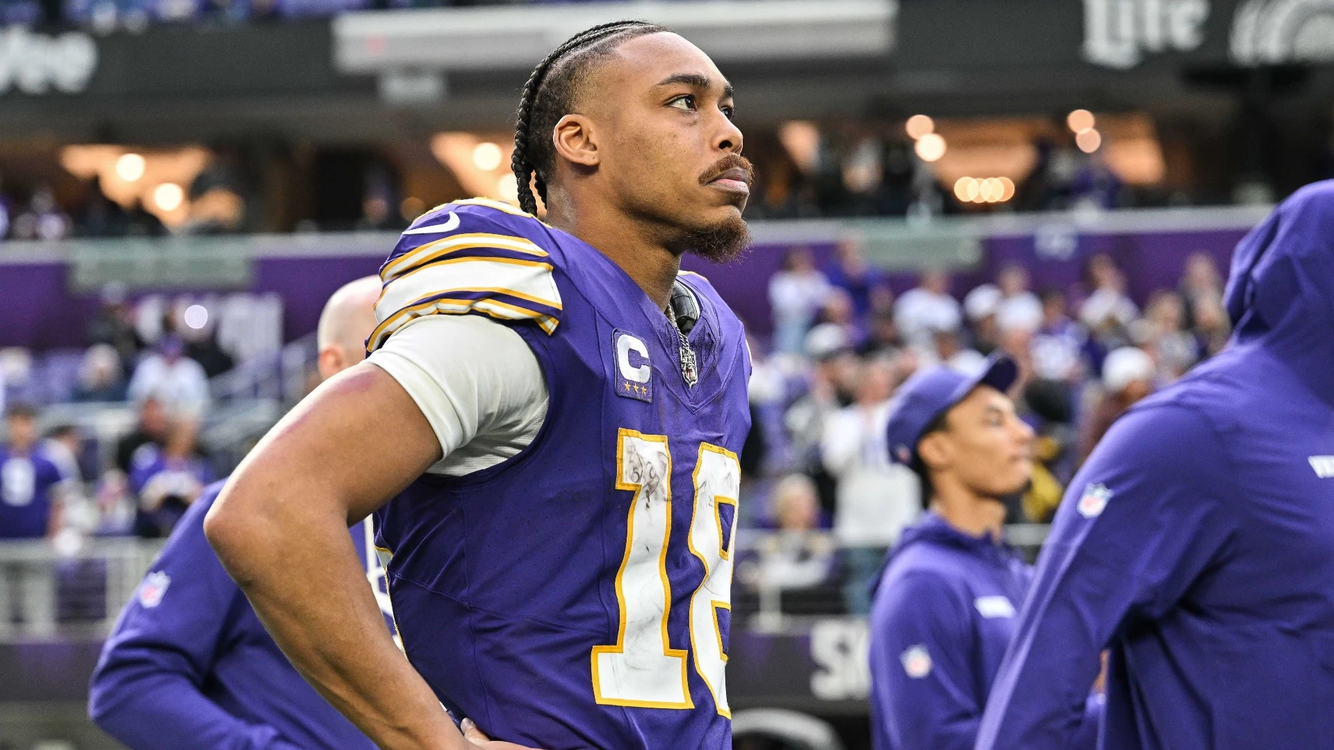 Justin Jefferson Says He Is Rooting for Sam Darnold in Super Bowl