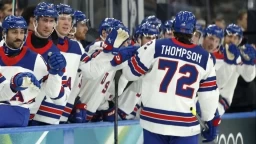 Team USA's Hockey Debut at Olympic Games vs. Latvia