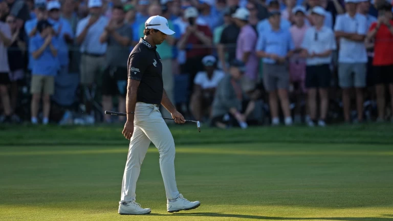 Aaron Rai's Birdie Putt on 17 That Secured the Wanamaker