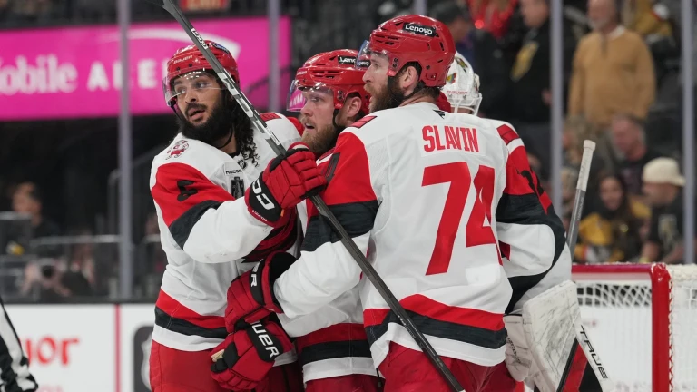 Hurricanes Get Road Win vs. Knights to Even Stanley Cup Finals