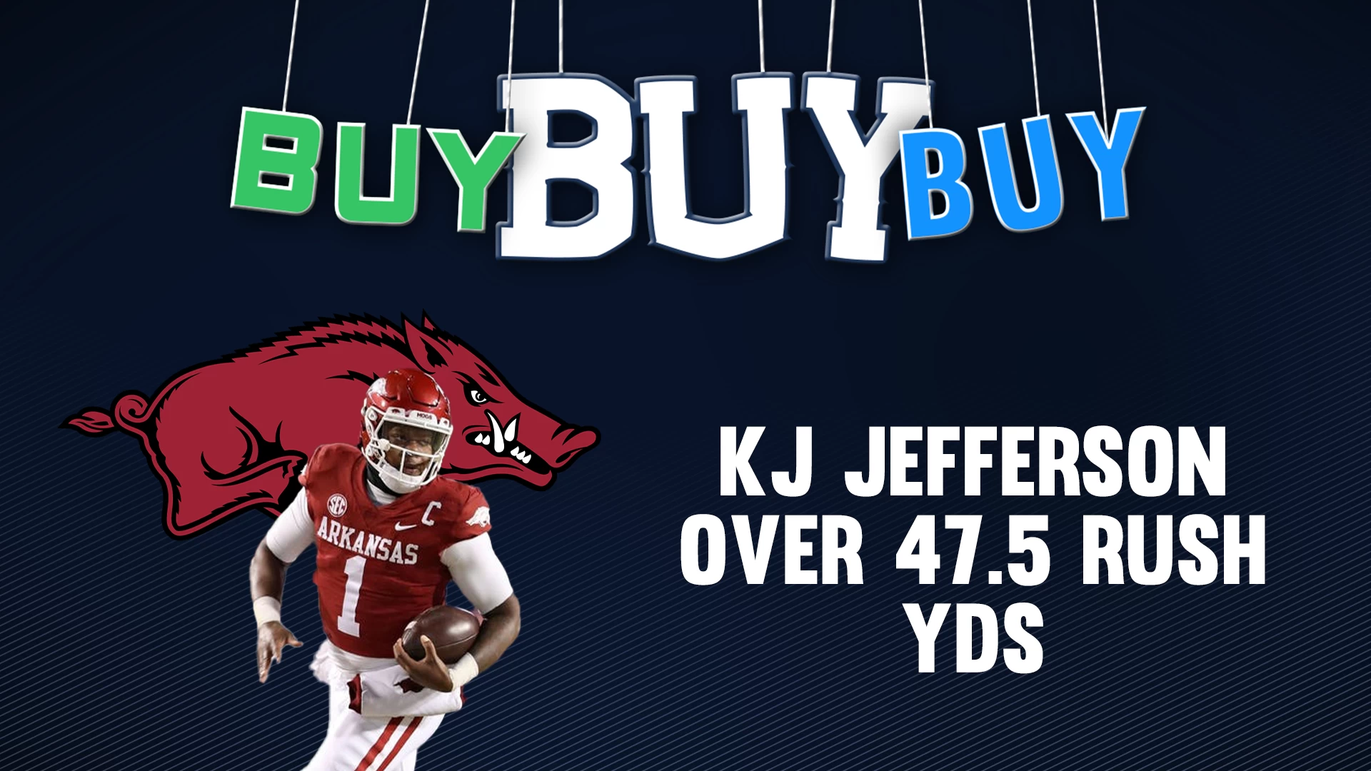 Take The Over On KJ Jefferson's Rushing Total Vs. Kansas