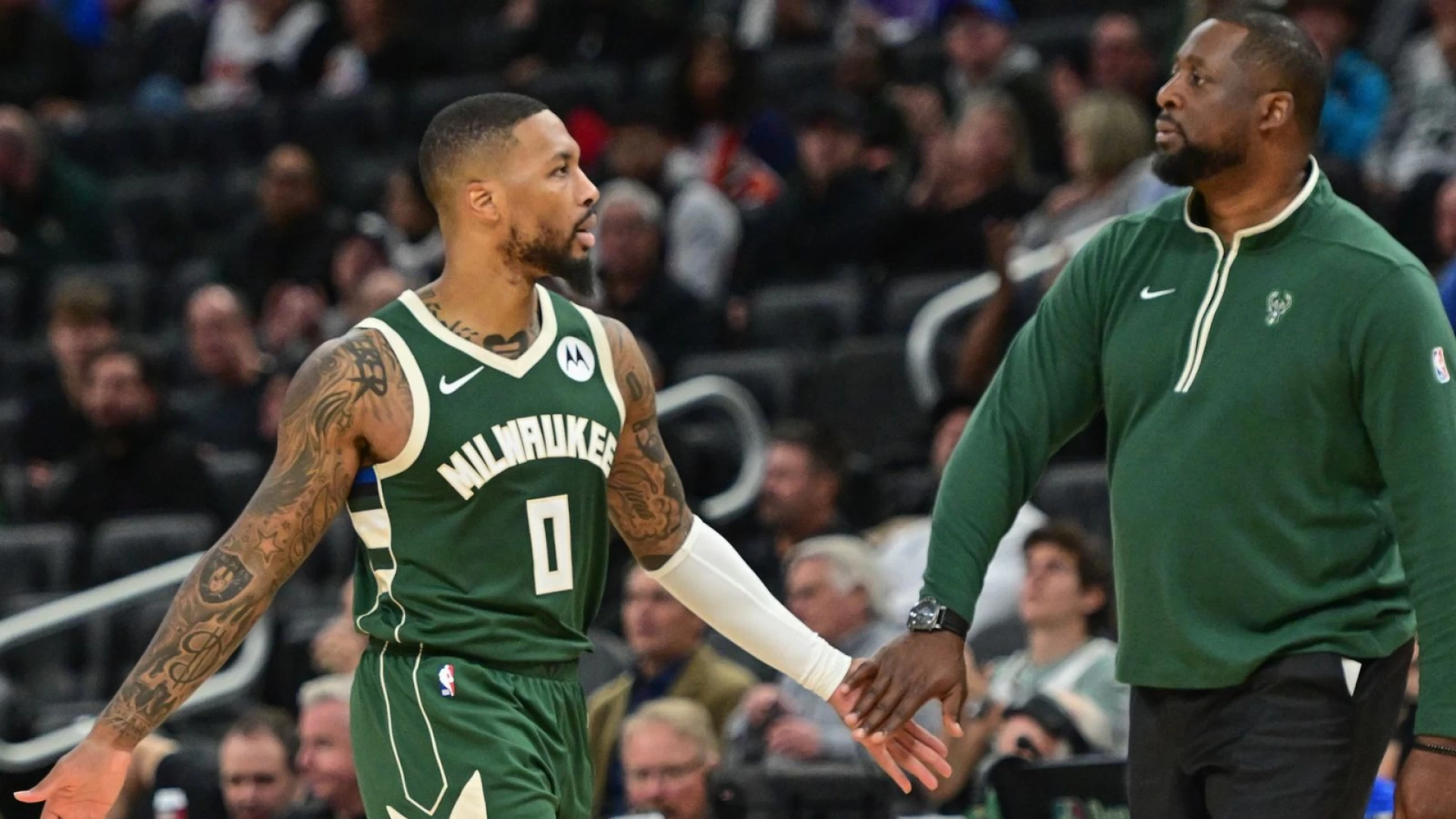 Damian Lillard of the Milwaukee Bucks returns to Portland