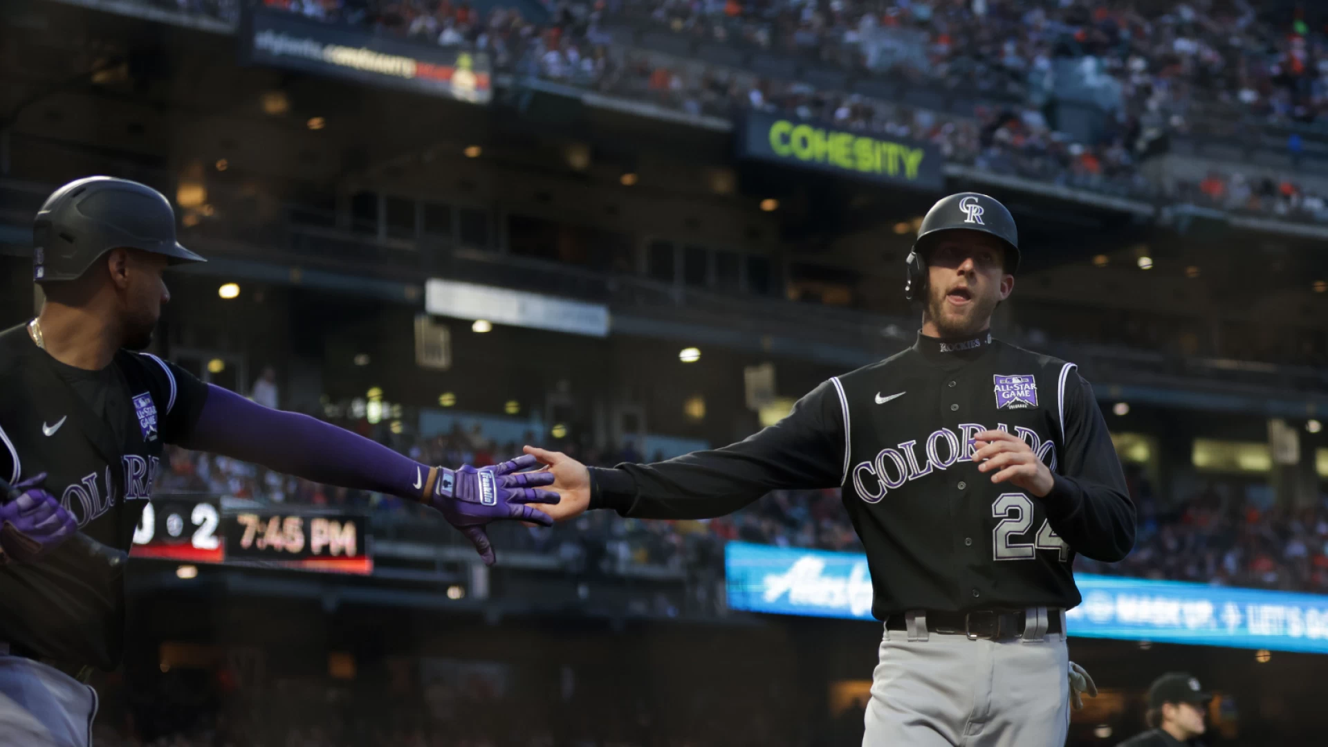 The Tuesday late night scoreboard across the baseball diamond