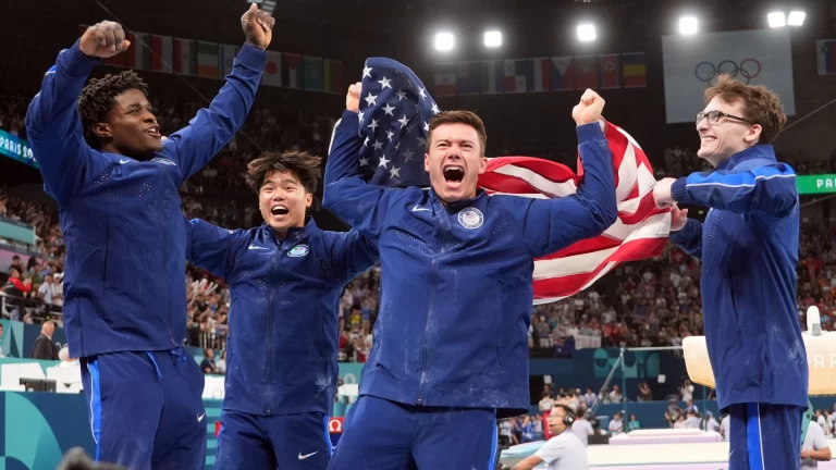 U.S. Olympic Men's Gymnastics Team Clinches Bronze Medal