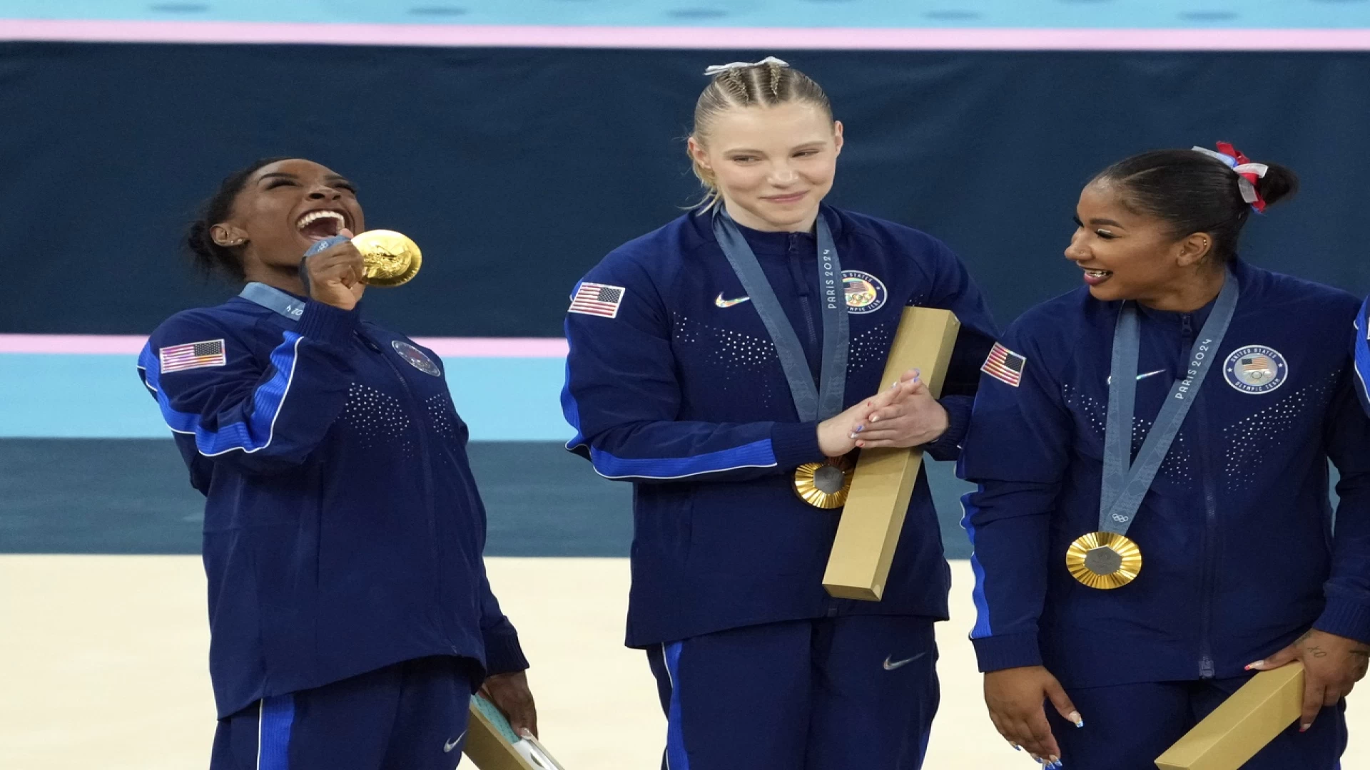 Simone Biles Wins Gold Again, Beats Sunny Lee in Rivalry