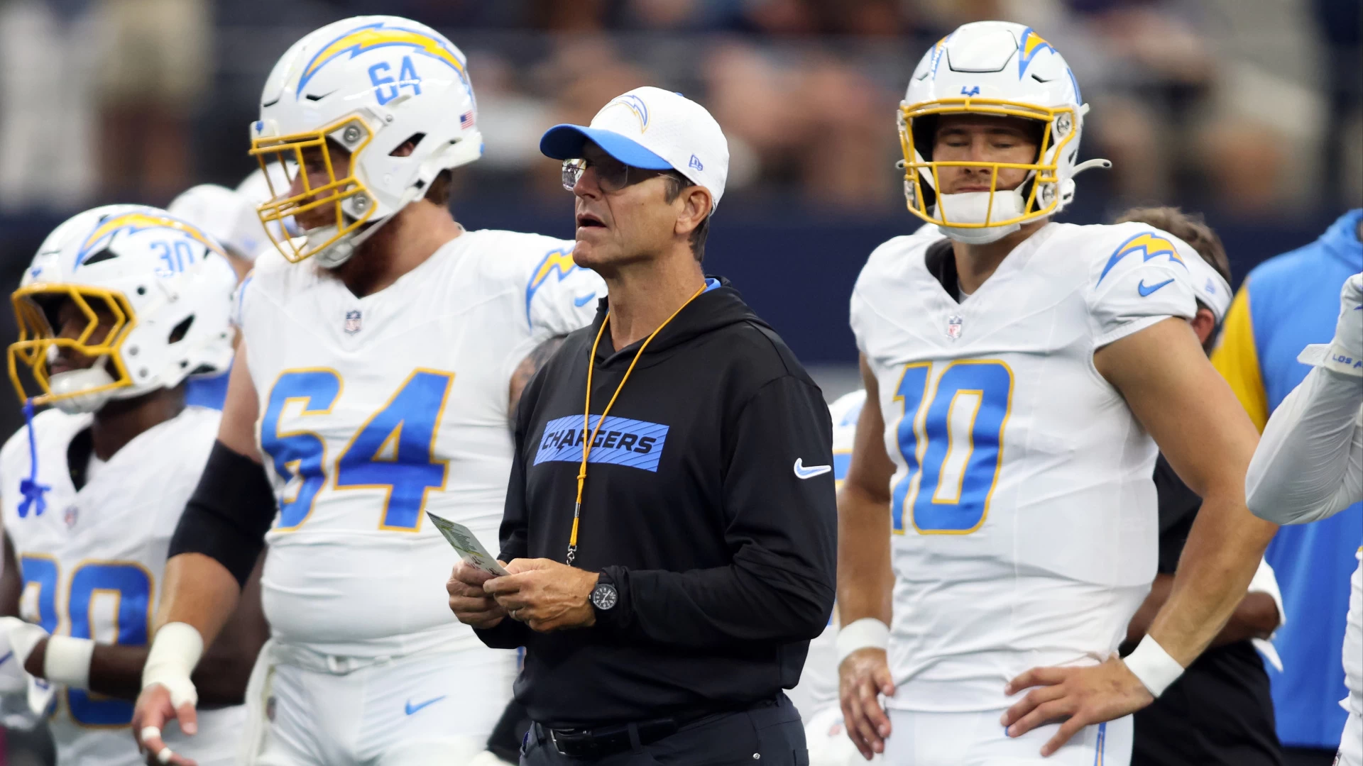 Jim Harbaugh Praises Justin Herbert: A Human Computer Chip