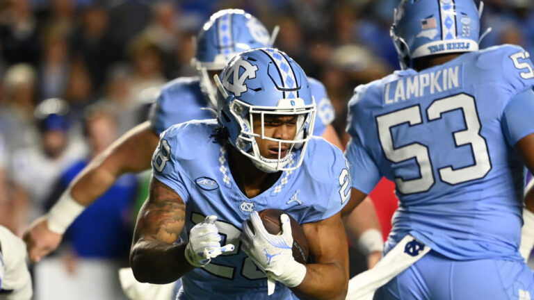 2. Omarion Hampton - North Carolina Tar Heels