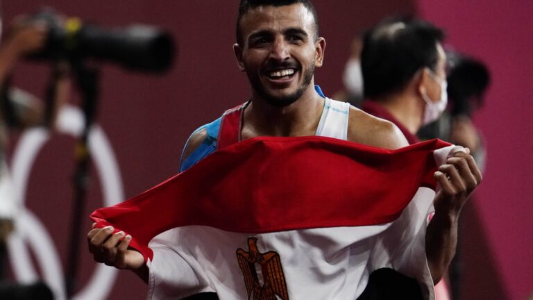 52) (tied) Egypt: 1 Gold Medal (1 Silver Medal+1 Bronze Medal)