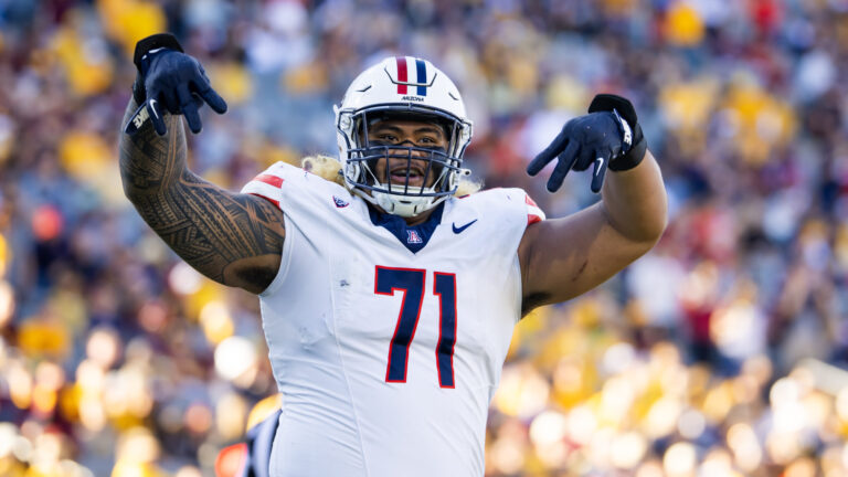 15. Jacksonville Jaguars - Jonah Savaiinaea (OL)