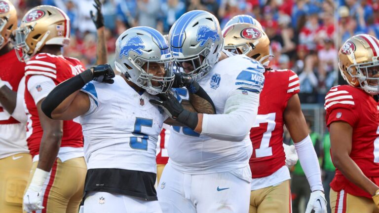 2) Detroit Lions vs. San Francisco 49ers