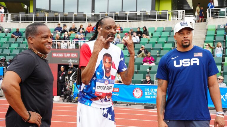 Snoop With Track & Field Legends
