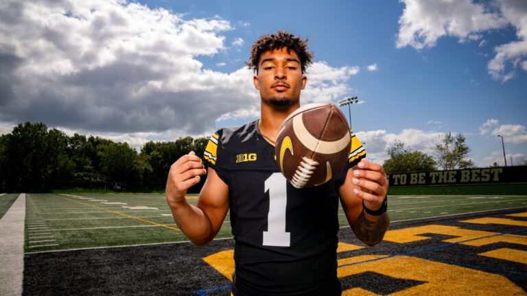84. Xavier Nwankpa, DB (Iowa)