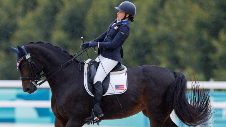 Rebecca Hart, Fiona Howard and Roxanne Trunnell: Gold Medal in Team Equestrian