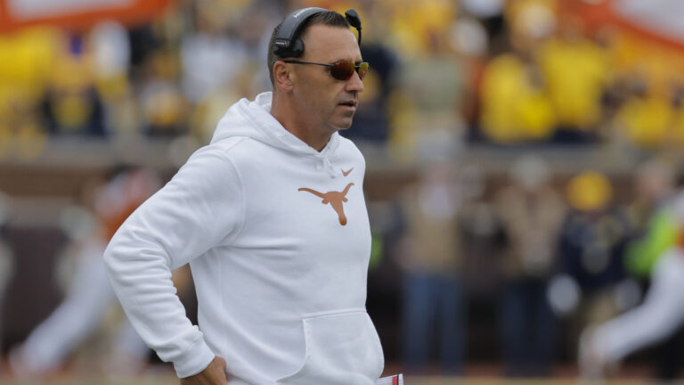 Steve Sarkisian Shows up for the Moment