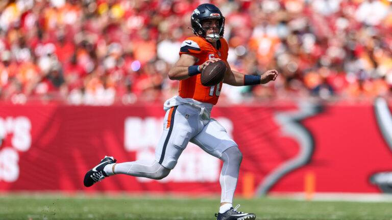 Bo Nix OVER 24.5 Rushing Yards (-114)