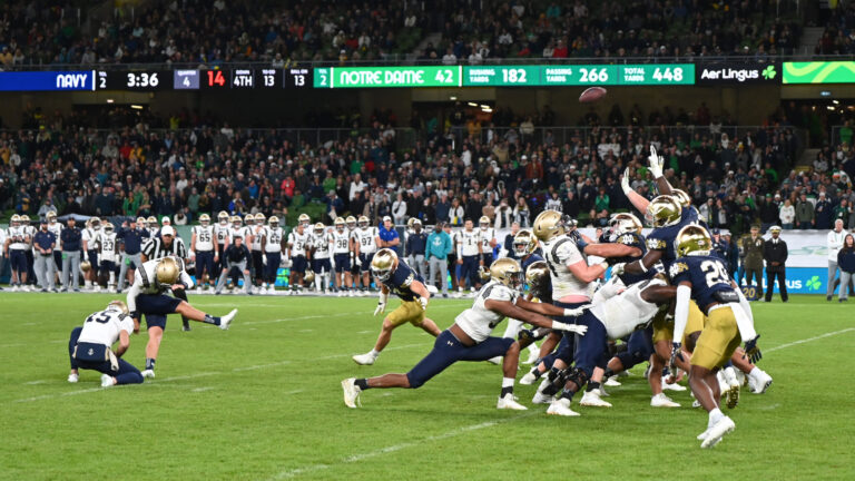 Week 9 - Notre Dame Fighting Irish 15 - Navy Midshipmen 13