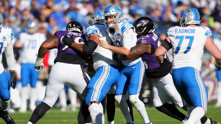 3. Baltimore Ravens vs. Detroit Lions
