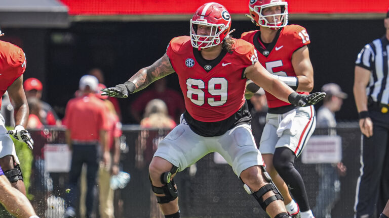 29) Houston Texans- OL Tate Ratledge, Georgia