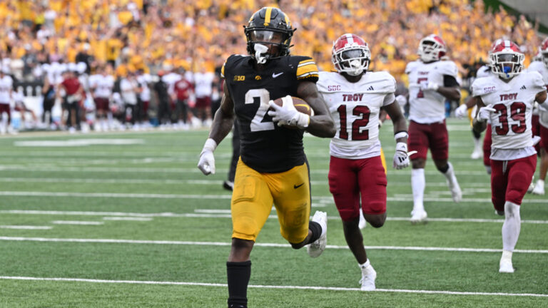 6) Kaleb Johnson, Iowa