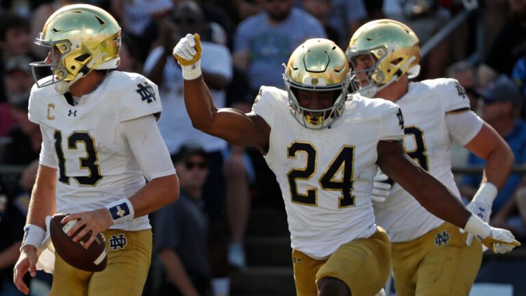 Week 8: Notre Dame Fighting Irish 24 - Georgia Tech Yellow Jackets 20