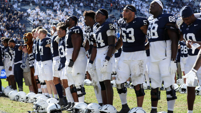10. Tennessee Volunteers at 7. Penn State Nittany Lions
