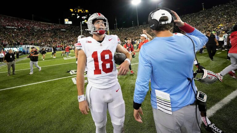11. Tennessee Volunteers at 6. Ohio State Buckeyes