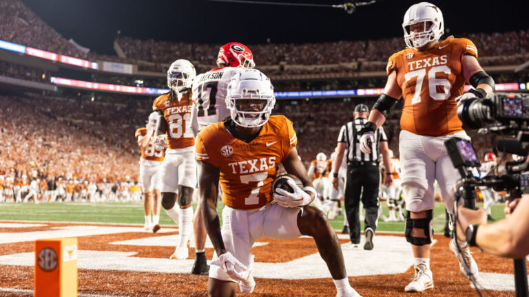 10. Clemson Tigers at 7. Texas Longhorns