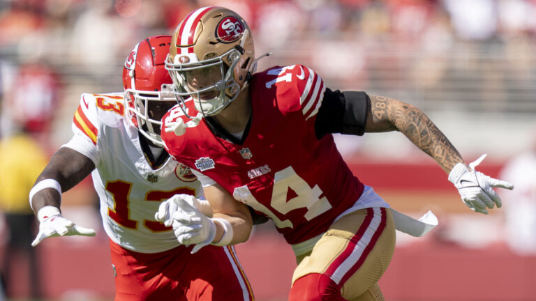 9) WR Ricky Pearsall, San Francisco 49ers