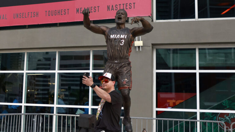 Dwyane Wade's Statue Looks Like....