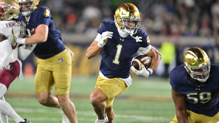 10. Ole Miss Rebels at 7. Notre Dame Fighting Irish
