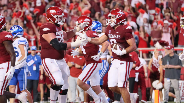 8)TE Luke Hasz (Arkansas -> Ole Miss)