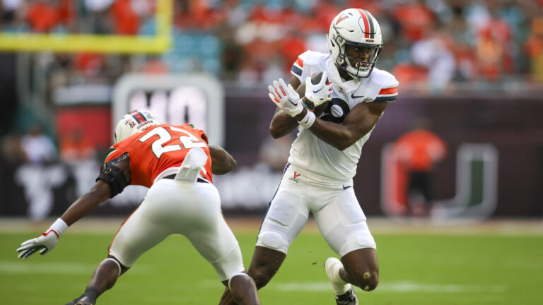 7) WR Malachi Fields, Virginia