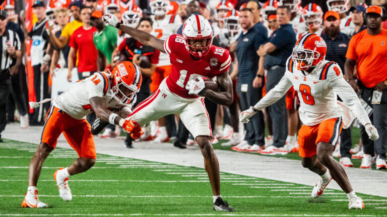 3) WR Isaiah Neyor, Nebraska