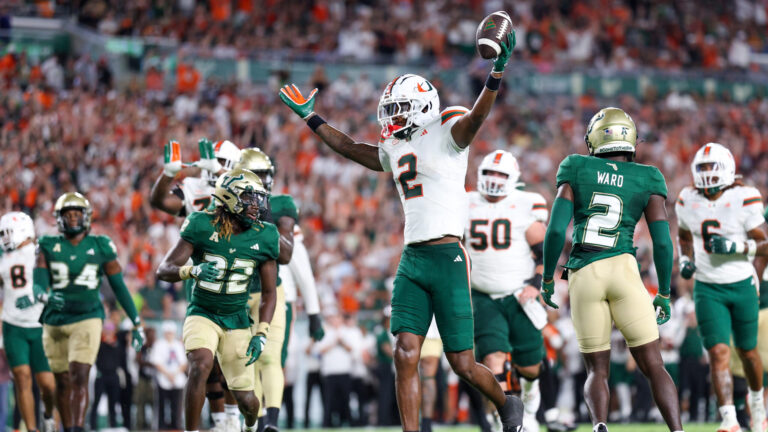 4) WR Isaiah Horton, Miami