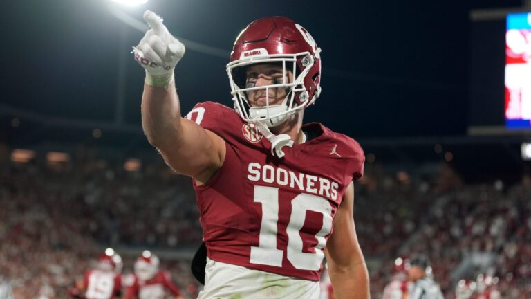 8) TE Bauer Sharp (Oklahoma -> LSU)