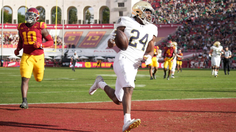 Peach Bowl: 3-seed (No. 7) SMU vs. 6-seed (No. 4) Notre Dame