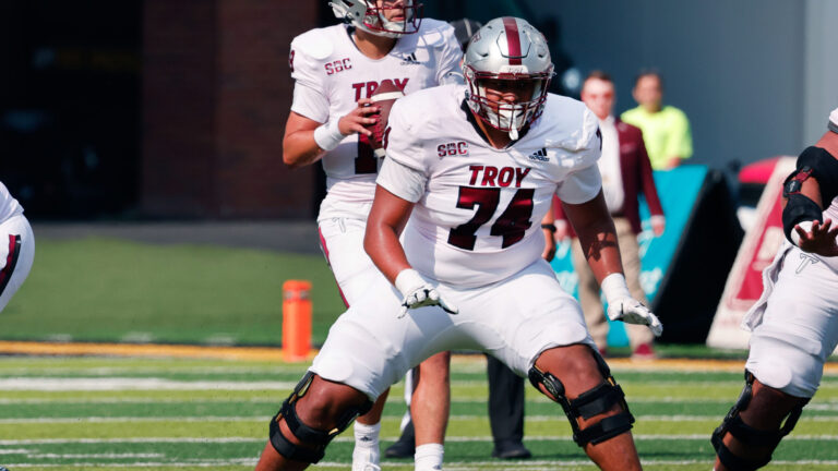 3) OT Daniel King (Troy -> North Carolina)