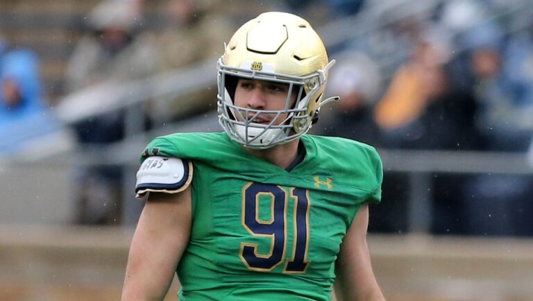 1) EDGE Aiden Gobaira (Notre Dame -> James Madison)