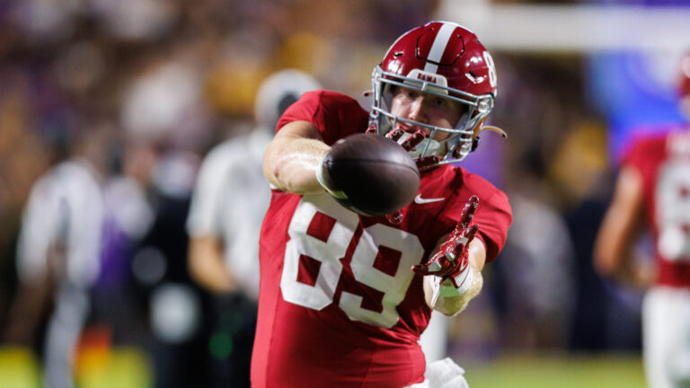 18) TE Ty Lockwood (Alabama -> Boston College)