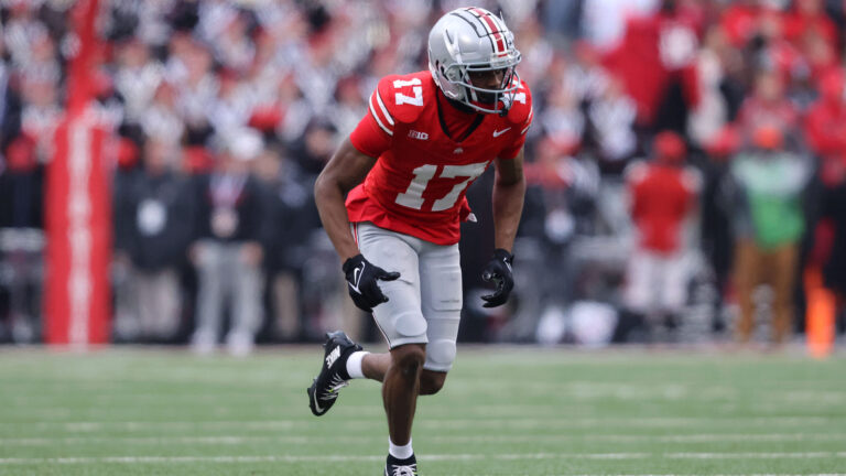 Carnell Tate OVER 38.5 Receiving Yards (-114)