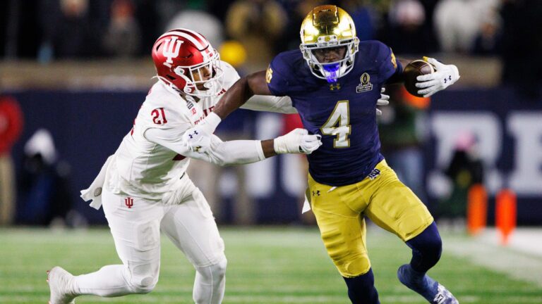 Jeremiyah Love Over 37.5 Rushing Yards