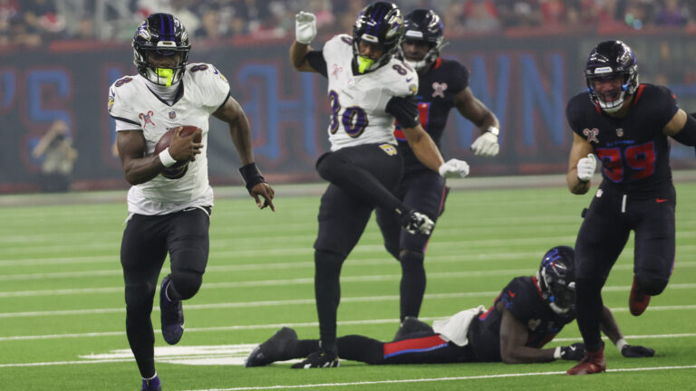 Lamar Jackson UNDER 49.5 Rushing Yards (-113)