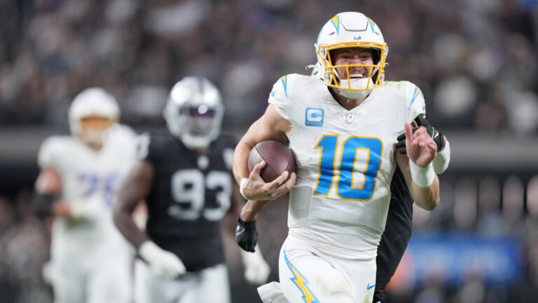 Justin Herbert OVER 20.5 Rushing Yards (-113)