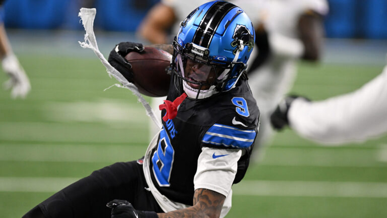Jameson Williams Over 56.5 Receiving Yards