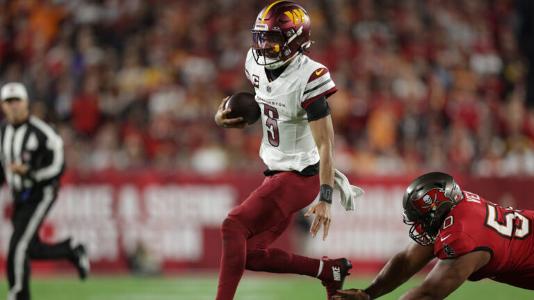 Jayden Daniels OVER 54.5 Rushing Yards (-114)