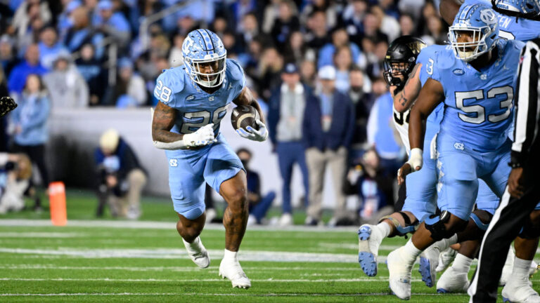 2. Omarion Hampton - North Carolina Tar Heels