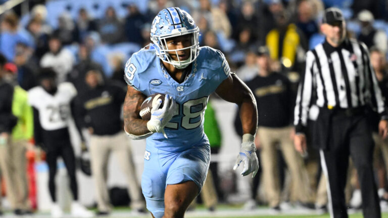 28. Omarion Hampton, UNC